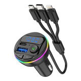 Microfon incorporat și funcție handsfree pe încărcătorul auto MP3 Bluetooth Vivimall, negru