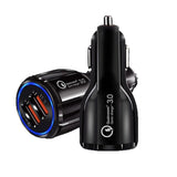 Incarcator Auto, Vivimall, Pentru Bricheta, Incarcare Rapida, Interfata USB, 12V-24V, Negru - vivimall.ro