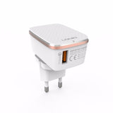 Incarcator Lightning Fast Charging 2,4 A Alb 1 m Cod Produs 08079 - vivimall.ro