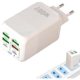 Încărcător Vivimall 6 porturi USB Fast Charge, vedere de sus, design compact portabil
