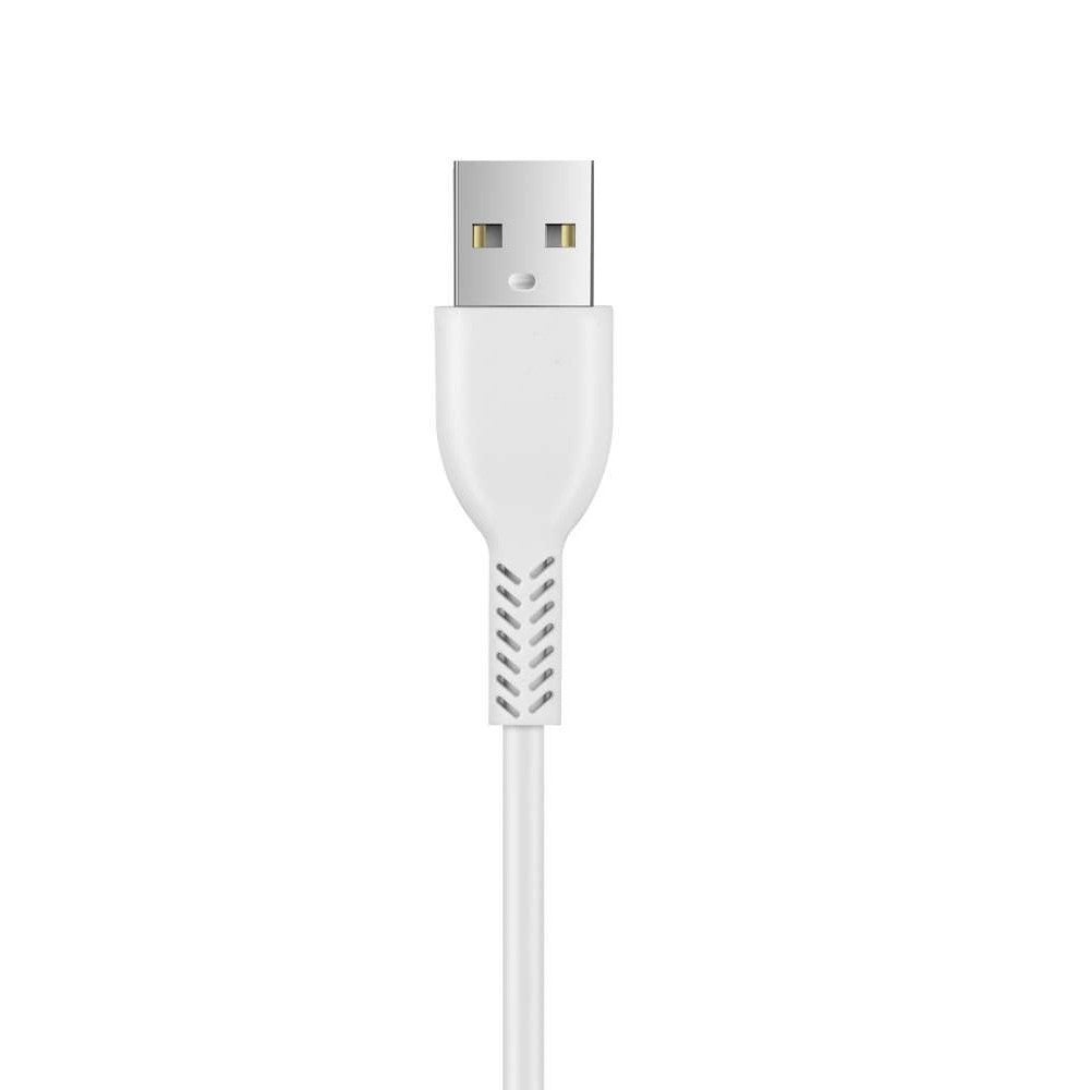 Set încărcător 2xUSB T06 și cablu Micro-USB alb, ambalaj blister sigilat
