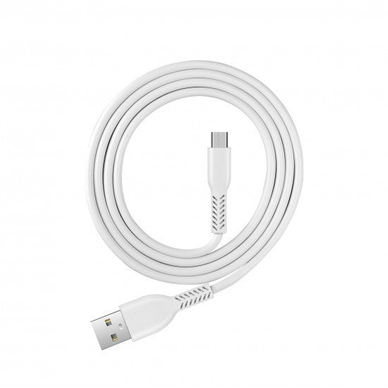 Incarcator Retea 2.1A 2USB + Cablu Micro-USB T06 Vivimall Blister, Alb - vivimall.ro