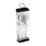 Încărcător rețea T06 2.1A cu 2 porturi USB și cablu Micro-USB, culoare albă, vedere frontală