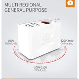 Incarcator Retea Flippy, 2.4A, 2 porturi USB, cu afisaj led WUW-C82, Alb - vivimall.ro
