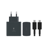 Încărcător tip C Fast Charge 45W cu cablu USB-C 1m inclus, negru, vedere frontală