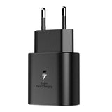 Încărcător fast charge USB-C 25W Power Delivery, culoare neagră, vedere frontală
