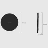 Incarcator Wireless Flippy, Fast Charge, 15W, Ultra Slim, compatibil cu iPhone, cablu inclus, Rotund, Negru - vivimall.ro