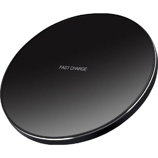 Incarcator Wireless Vivimall, Fast Charge, 15W, Ultra Slim, compatibil cu iPhone, cablu inclus, Rotund, Negru - vivimall.ro