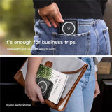 Încărcător wireless magnetic pliabil 3în1 în utilizare la birou, poziție verticală telefon pentru apeluri