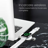 Incarcator Wireless pentru Smart Watch, Flippy, Compatibil cu Apple iWatch 1/9, Magnetic, Interfata Port USB-A, Fara Cablu direct in Statie sau Calculator, Negru - vivimall.ro
