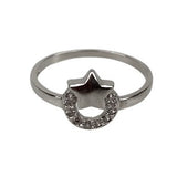 Inel Argint 925 Cerc cu Zirconiu si Stea, Marimea 49 - vivimall.ro