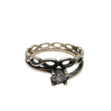 Inel, Jolie Silver, Argint 925 Impletit cu Piatra M 55 - vivimall.ro