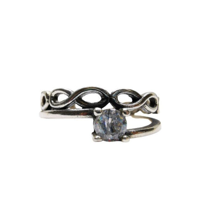 Inel, Jolie Silver, Argint 925 Impletit cu Piatra M 55 - vivimall.ro