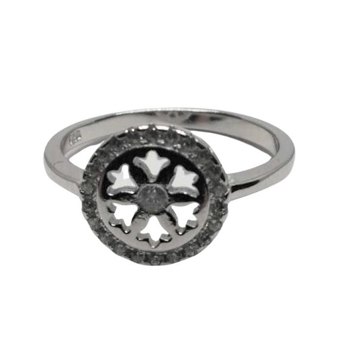 Inel Argint 925, Rozeta cu Zirconii M 48 - vivimall.ro