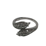 925-ös sterling ezüst gyűrű kövekkel, M 56