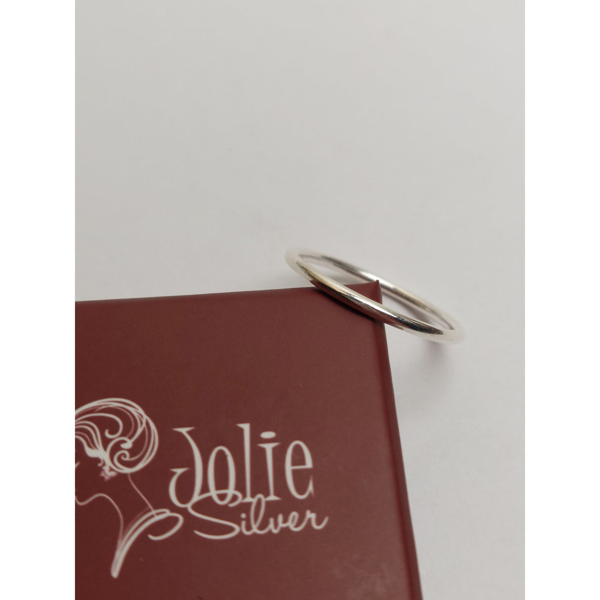 925 ezüst gyűrű, karikagyűrű típus, 61-es méret, Jolie ezüst, 0,9G
