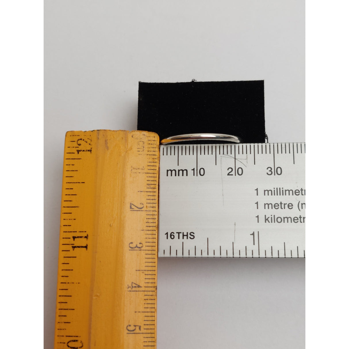 925 ezüst gyűrű, karikagyűrű típus, 61-es méret, Jolie ezüst, 0,9G