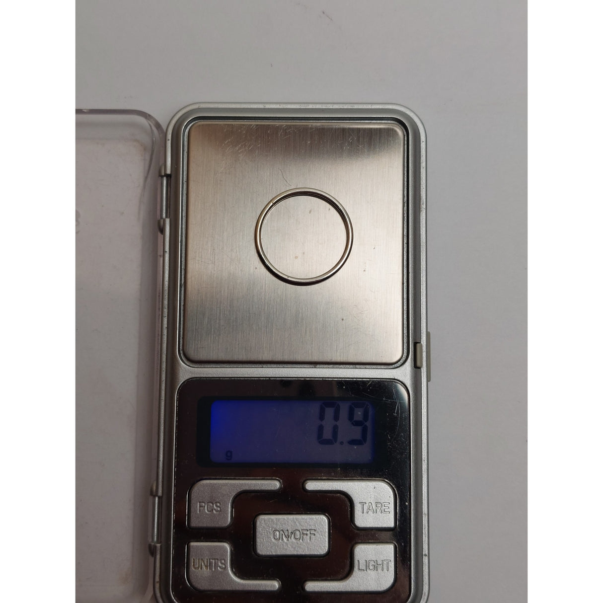 925 ezüst gyűrű, karikagyűrű típus, 61-es méret, Jolie ezüst, 0,9G