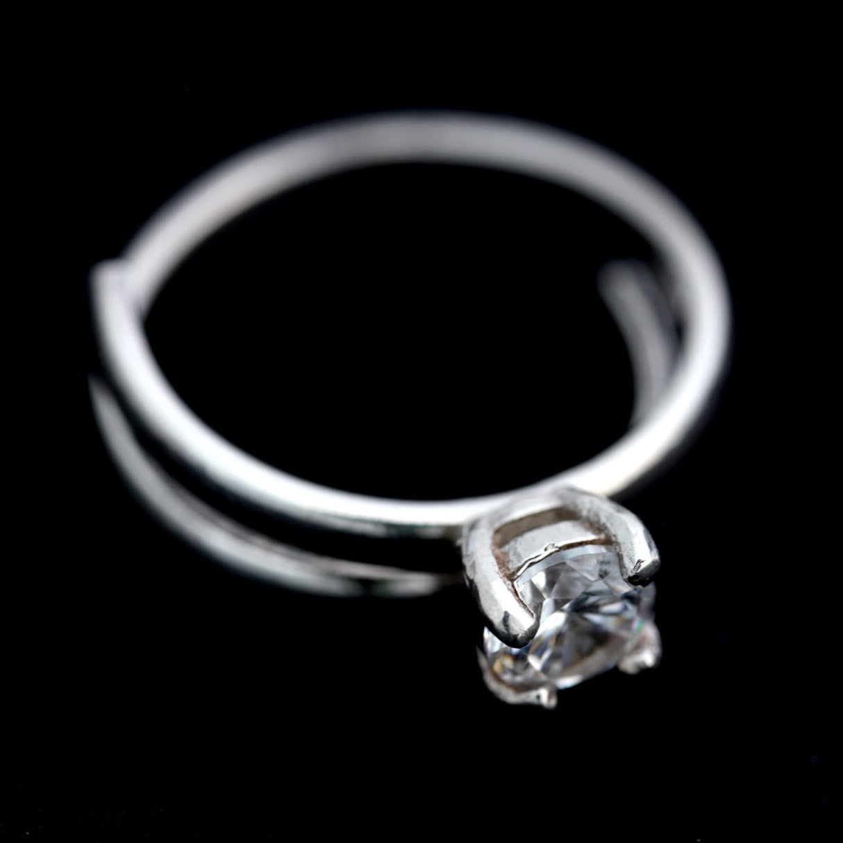 Inel de logodna din Argint 925, forma spiralata, marimea 53 - vivimall.ro