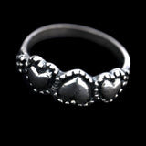 Inel din Argint 925 cu inimi, 49 mm - vivimall.ro