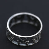 Inel din Argint 925, model patinat cu fundite, 51 mm - vivimall.ro