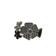 Inel, Jolie Silver, Argint 925 Trifoi cu Email Negru M 57 - vivimall.ro