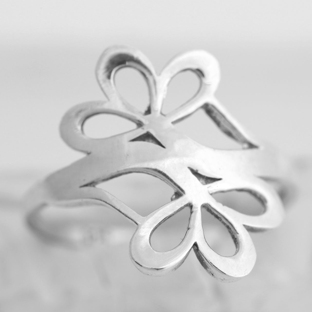 Inel model Floare din Argint 925, 52-58 mm - vivimall.ro