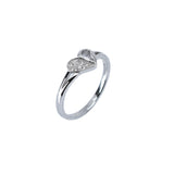 Inel Shinny Heart din Argint 925, placat cu rodiu,  marimea 55 - vivimall.ro