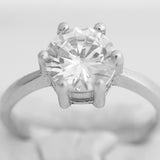 Inel tip logodna din Argint 925 cu Zirconiu, marimea 54 - vivimall.ro