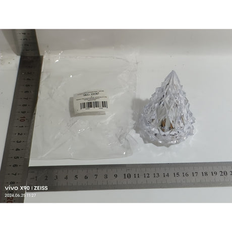 Lampa de Veghe, Vivimall, Model IceBerg, Lumina Calda, cu Baterii, Transparenta, 6.5x8 cm - vivimall.ro