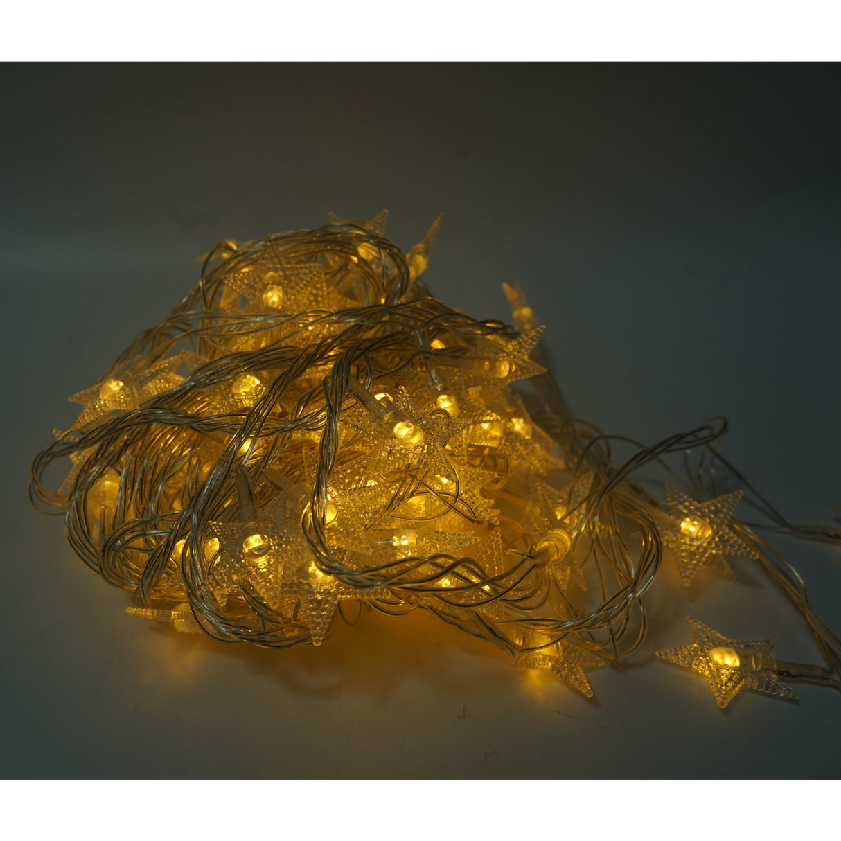 Karácsonyi installáció, 10 M, 100 LED, -Meleg, Lineáris, Elemes, Beltéri/Kültéri