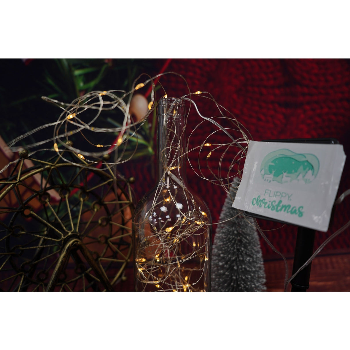 Instalatie Craciun, 10 metri, 100 de LED-uri, alb cald, cu energie solara, fir de cupru, liniar, interior/exterior, Vivimall - vivimall.ro