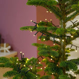 Instalatie Craciun, 105 m, 1000 Led-uri ,Liniara, Alb cald, 8 jocuri de lumini, Transformator cu telecomanda, Interconectabila, Prelungitor 5 m inclus, Fir Verde, Vivimall - vivimall.ro