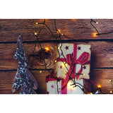 Instalatie Craciun, 12 metri, 100 de LED-uri, alb cald, cu energie solara, fir de cupru, liniar, interior/exterior, Vivimall - vivimall.ro