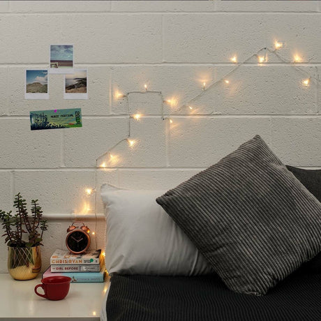 Instalatie Craciun, 15 m, 150 Led-uri ,Liniara, Alb cald, 8 jocuri de lumini, Transformator, Interconectabila, Prelungitor 3 m inclus, Fir Transparent, Vivimall - vivimall.ro