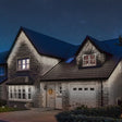 Instalatie Craciun, 150 m, Led-uri ,Franjuri, Alb rece, Flash, Alimentator, Interconectabila, Fir Transparent Cauciucat, 220v, Vivimall - vivimall.ro