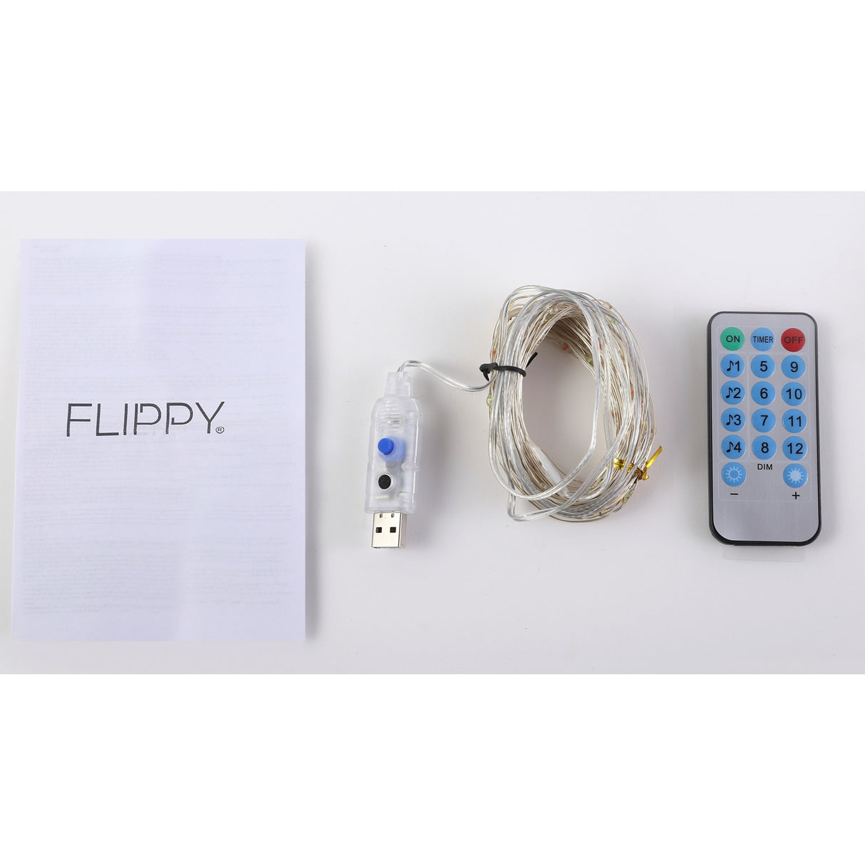 Karácsonyi installáció, 2 méter, 20 LED, 8 funkciós távirányító, USB, rézhuzal, lineáris, beltéri/kültéri