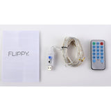 Karácsonyi installáció, 2 méter, 20 LED, 8 funkciós távirányító, USB, rézhuzal, lineáris, beltéri/kültéri