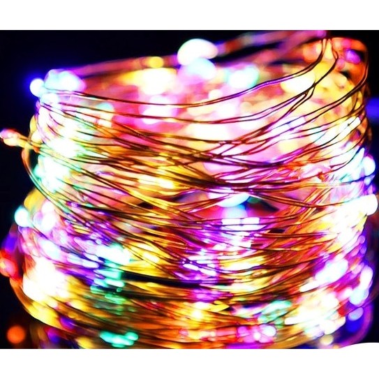 Karácsonyi installáció, 2 méter, 20 LED, 8 funkciós távirányító, USB, rézhuzal, lineáris, beltéri/kültéri