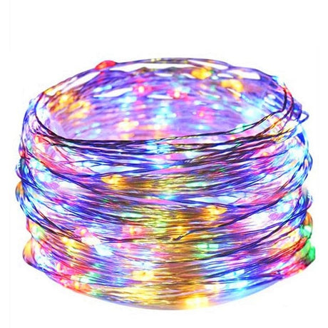 Karácsonyi installáció, 2 méter, 20 LED, 8 funkciós távirányító, USB, rézhuzal, lineáris, beltéri/kültéri