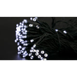 Instalatie Craciun, 20 metri, 200 de LED-uri, Alb Rece, cu energie solara, fir de cupru, liniar, interior/exterior, Vivimall - vivimall.ro