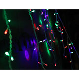 Instalatie Craciun, 30 m, 858 Led-uri ,Franjuri, Rosu / Verde/ Albastru, Flash, Transformator, Interconectabila, Prelungitor 3 m inclus, Fir Transparent, Flippy - vivimall.ro