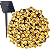 Instalatie Craciun 32 Metri, 300 De Led-Uri, Cu Energie Solara, Fir De Cupru, Liniar, Interior/Exterior