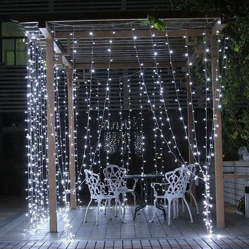Instalatie Craciun Tip Turturi, 35 M, Ip44, 1001 Led-Uri, Rece, 8 Jocuri De Lumini, Telecomanda Inclusa, Interconectabila, Prelungitor 3 M Inclus, Fir Cupru, Interior/Exterior