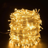 Karácsonyi installáció, 35 M, 1001 LED, rojtos, vaku, transzformátor, összekapcsolható, 3 M hosszabbító kábel mellékelve, fehér vezeték