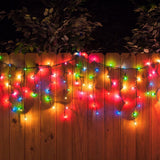 Karácsonyi installáció, 35 M, 1001 LED, rojtos, vaku, transzformátor, összekapcsolható, 3 M hosszabbító kábel mellékelve, fehér vezeték