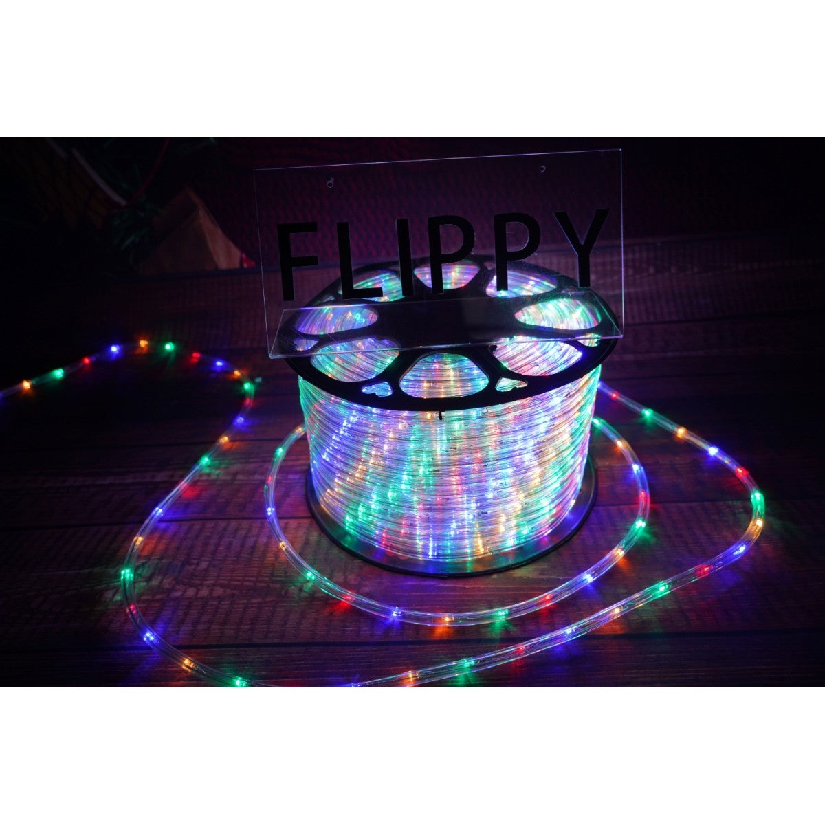 Karácsonyi installáció, 4 m, 96 LED, fénycső, transzformátor, 8 fényeffektus, szekcionált, 220 V