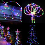 Karácsonyi installáció, 4 m, 96 LED, fénycső, transzformátor, 8 fényeffektus, szekcionált, 220 V