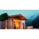 Instalatie Craciun, 45 m, 400 Led-uri ,Liniara, Alb cald, 8 jocuri de lumini, Transformator cu telecomanda, Interconectabila, Prelungitor 5 m inclus, Fir Verde, Vivimall - vivimall.ro