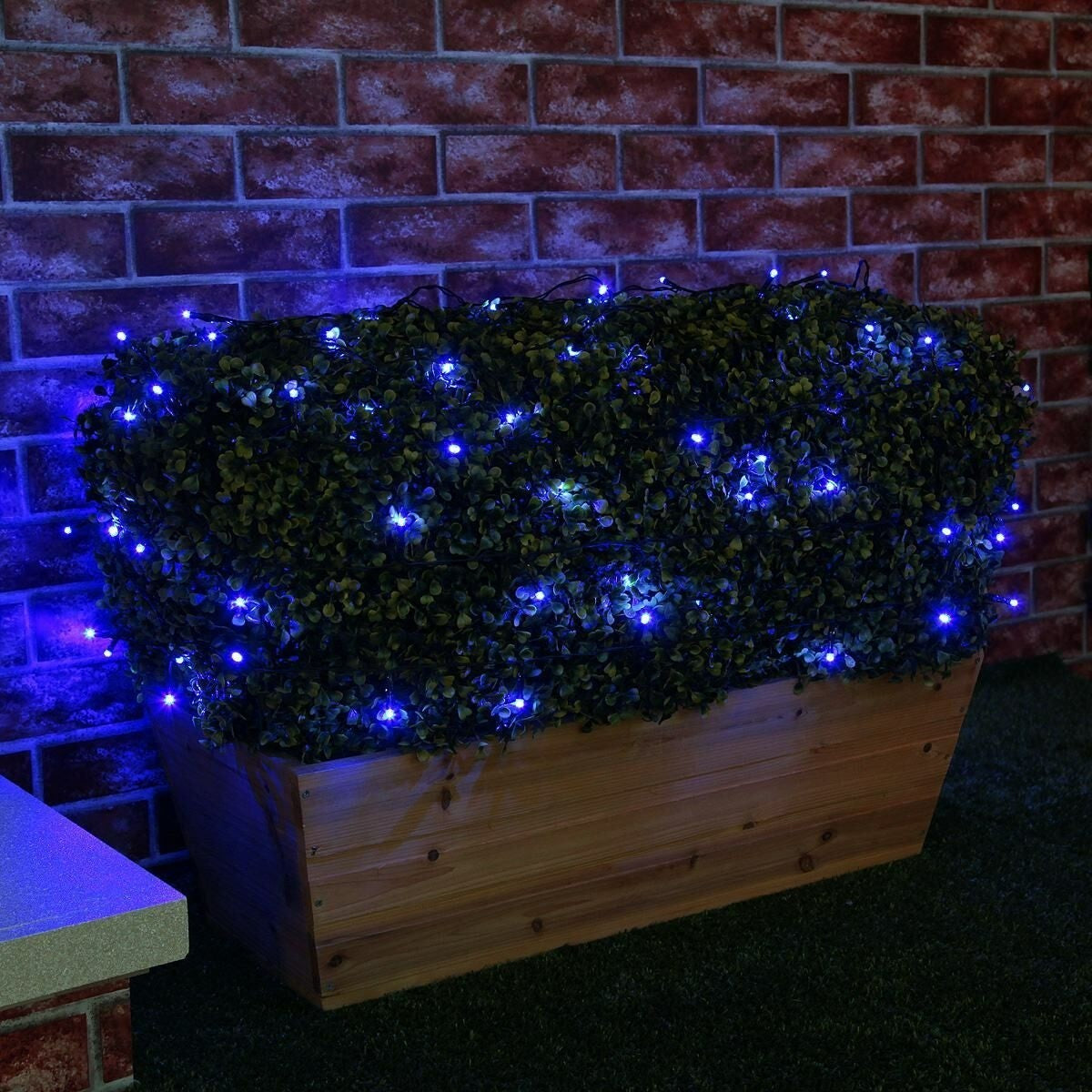 Karácsonyi installáció, 5 M, 50 LED, Lineáris, 8 fényeffektus, Transzformátor, Összeköthető, 3 M hosszabbító kábel mellékelve, Zöld vezeték